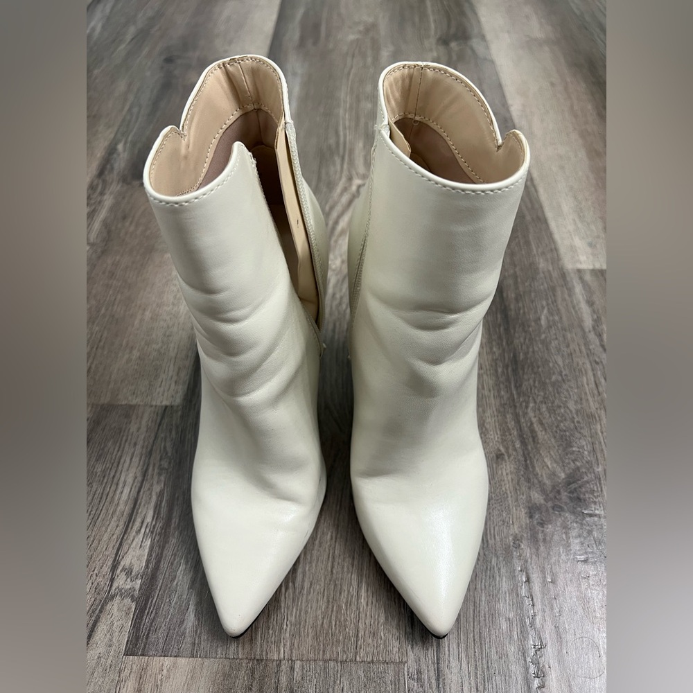 Nine West Ivory Heel Ankle Booties